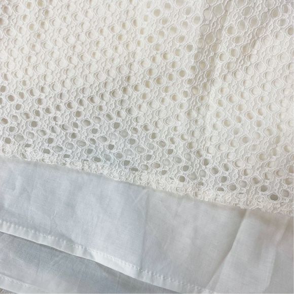 Central Park West x REVOLVE Bristol White Eyelet Mini Dress - Size Medium - Picture 4 of 5
